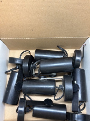 Wall spotlights EZ 7 black used, set of 6