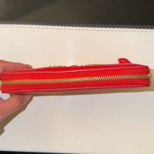 Valentino wallet used, red