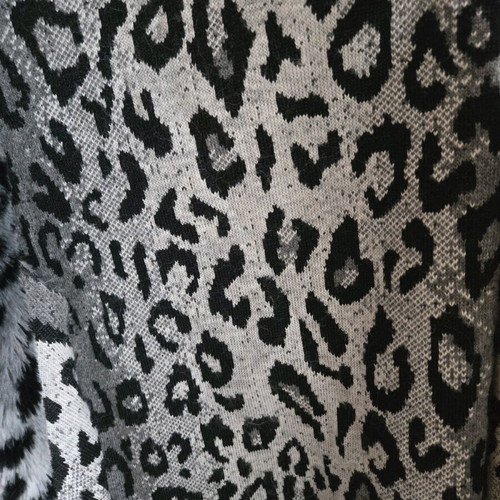 Women's sleeveless animal print vest new, black and gray