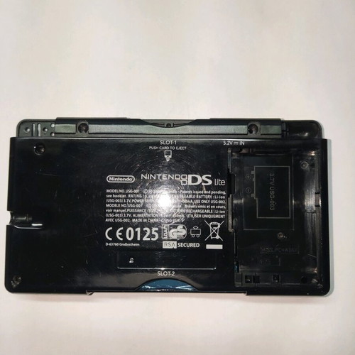 Κέλυφος Nintendo DS Lite μεταχειρισμένο, original ευρωπαϊκή έκδοση, μαύρο
