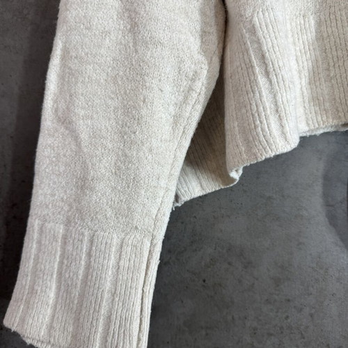 Stradivarius knitted turtleneck sweater like new, off-white beige