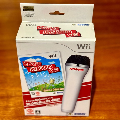 Wii Karaoke JOYSOUND with USB Microphone boxed complete, like new