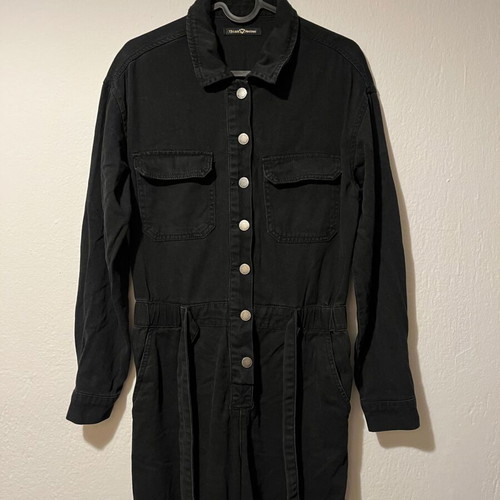 Denim overalls Miss Bonbon used, size M, black