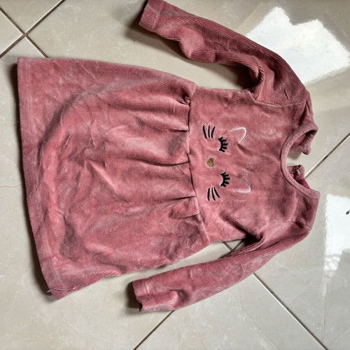 Velvet baby dress like new