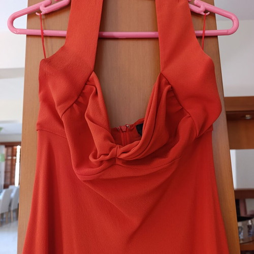 Max Mara silk dress size 42, orange