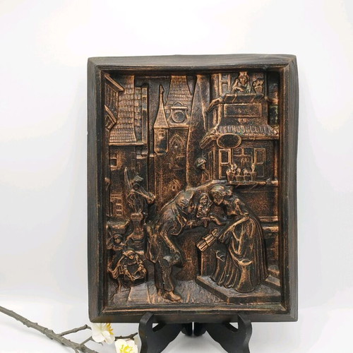 Vintage 3D painting The Eternal Bridegroom used, epoxy resin