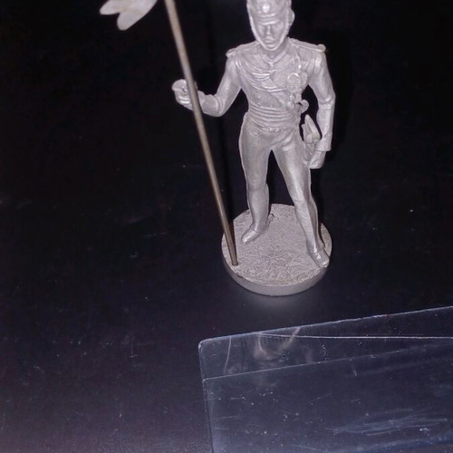 Figure of Greek Lancer Cavalryman 1833 used, made of pewter