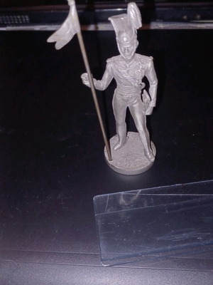 Figure of Greek Lancer Cavalryman 1833 used, made of pewter