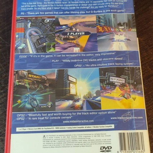 G-Surfers PS2 racing game