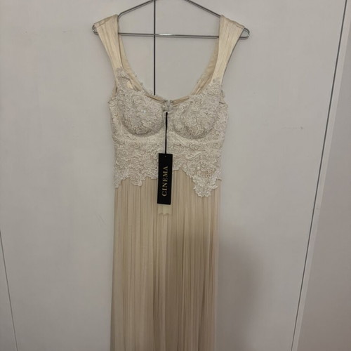 Cinema Haute Couture wedding dress new with embroidered crystals and satin details
