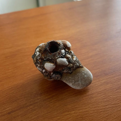 Conglomerate rock new with natural cavity