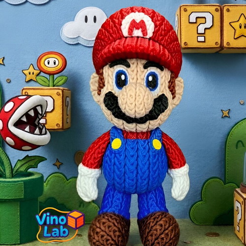 Super Mario figure new 3d printed, 17 cm tall