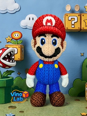 Super Mario figure new 3d printed, 17 cm tall