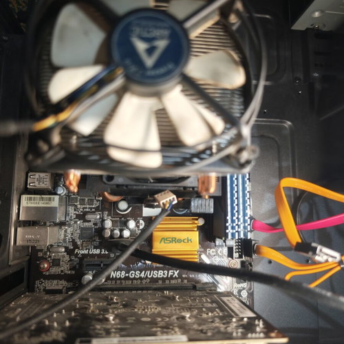 Motherboard with processor and memory like new