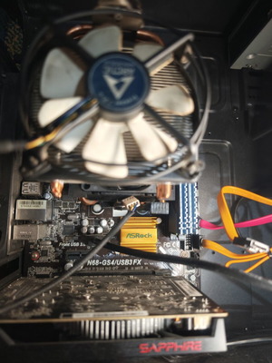 Motherboard with processor and memory like new