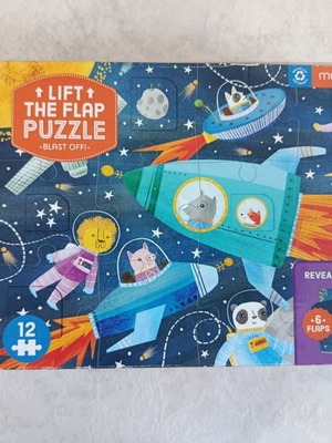 Lift the Flap Mudpuppy Puzzle 12 Pieces Like New
