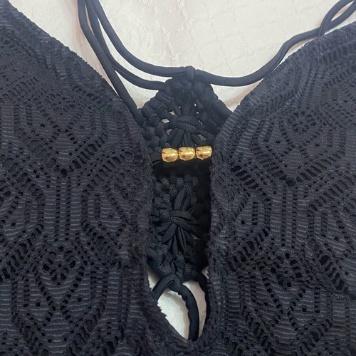 Accessorize black one-piece swimsuit like new, size XS