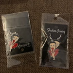Betty Boop σκουλαρίκια και αλυσίδα με κρεμαστό αφόρετα