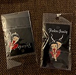  Betty Boop σκουλαρίκια και αλυσίδα με κρεμαστό για το λαιμο