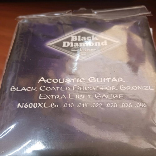 Black Diamond acoustic guitar strings new 010 46