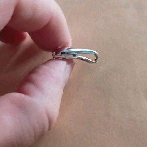 Teardrop silver pendant with stone new for neck