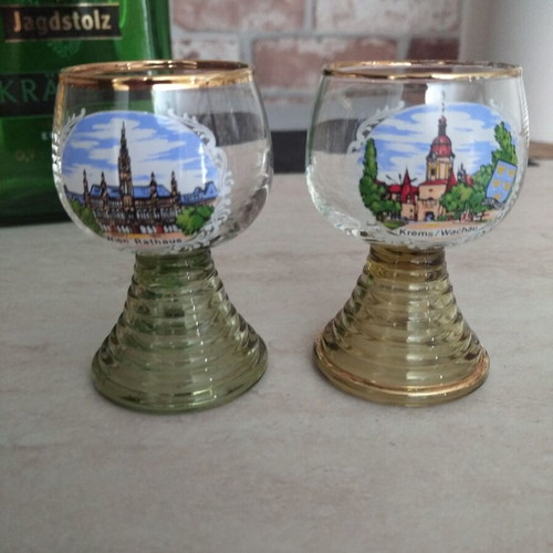 Collector's liqueur glasses Römer set of two, like new