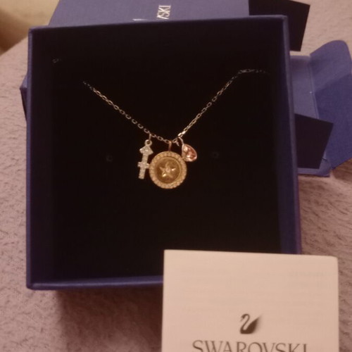 Swarovski necklace with Sagittarius symbol new