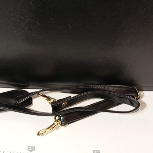 Leather briefcase new, black