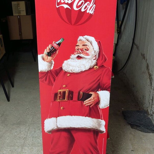 Children's bookshelf used with Christmas Santa Claus theme