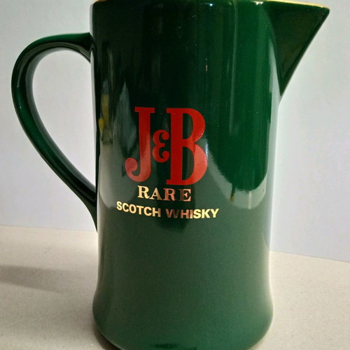 J&B Rare Scotch Whisky clay jug used