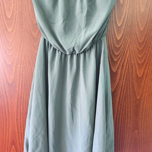 Strapless dress Zuiki khaki with soft lining, size small