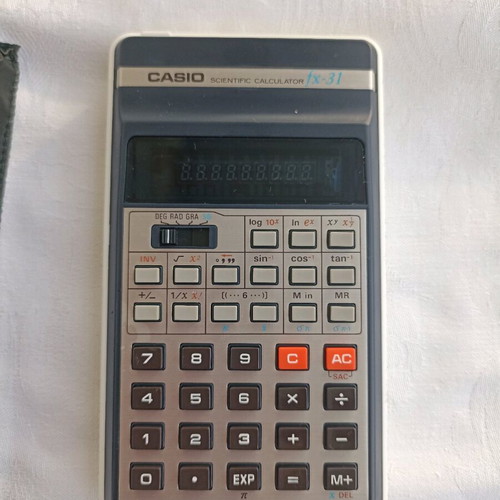 Casio fx-31 scientific calculator vintage new with case