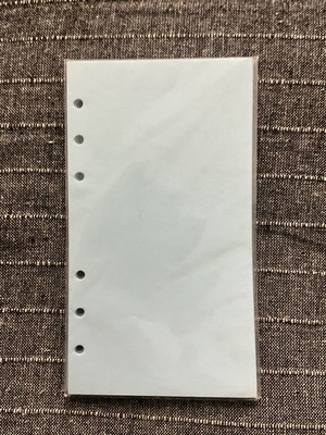 Personal refill paper 9.5 x 17 cm, blue, 2 packs
