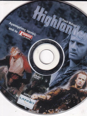 DVD Movie Highlander – The Immortal, Fantasy / Adventure, Christopher Lambert, Sean Connery, 1 DVD like new