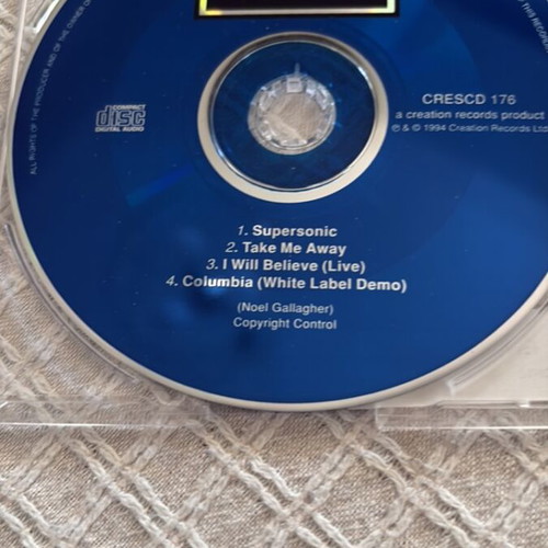 Oasis Supersonic CD single like new with numbering