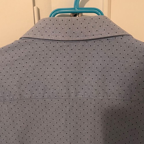 Blue dress shirt used, slim XXL, excellent condition