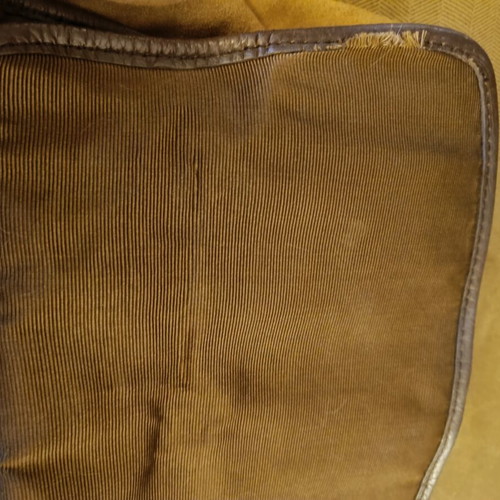 Zara leather handbag used, beige and brown