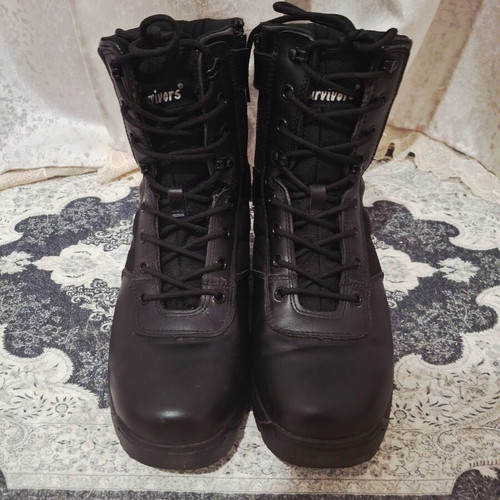 Survivors SPSRV021 Black work boots used, size 41