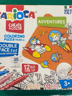 Carioca set coloring puzzle with 35 pieces, new
