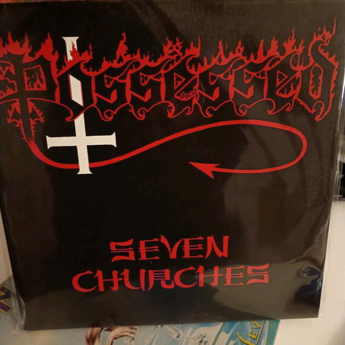 Possessed Seven Churches βινύλιο μεταχειρισμένο, LP, reissue, gatefold