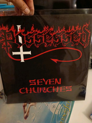 Possessed Seven Churches βινύλιο μεταχειρισμένο, LP, reissue, gatefold