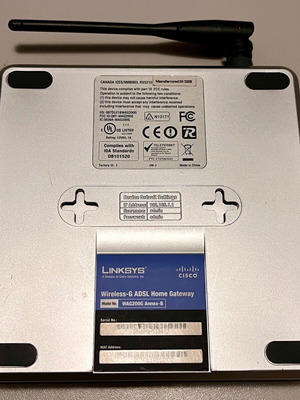 Linksys WAG200G Wireless-G ADSL Home Gateway used