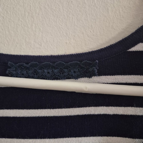 Striped blouse like new, size S, white and blue