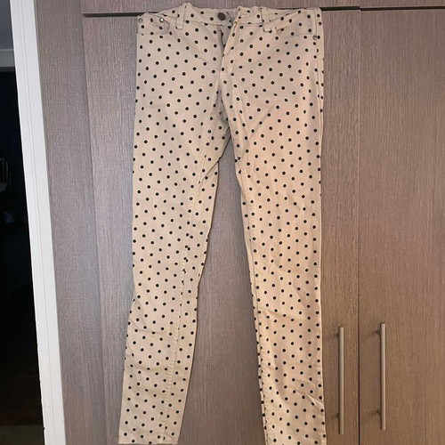 Compania Fantastica polka dot straight-leg jeans like new
