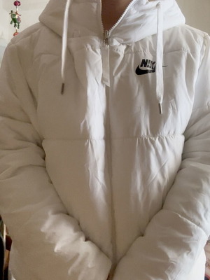 Μπουφάν Nike μεταχειρισμένο, άσπρο, μέγεθος XL, διπλής όψης