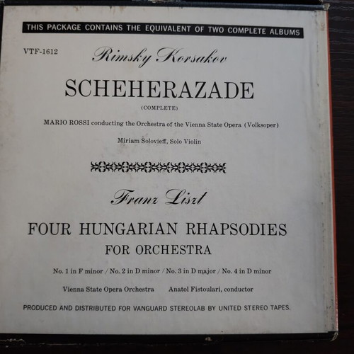Reel-to-reel tapes like new, 2 authentic classical music recordings