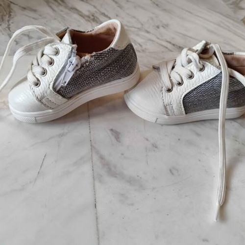 Gorgino baby shoes white-blue new