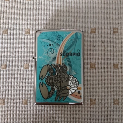 Zippo Zodiac Scorpio lighter new with chrome finish