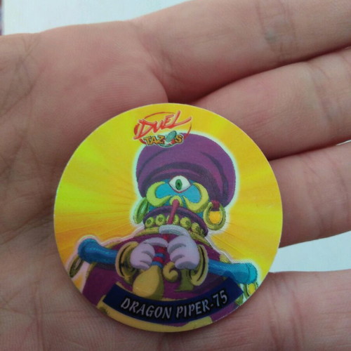 Yugioh Tazos Duel collectible caps 3 pcs like new