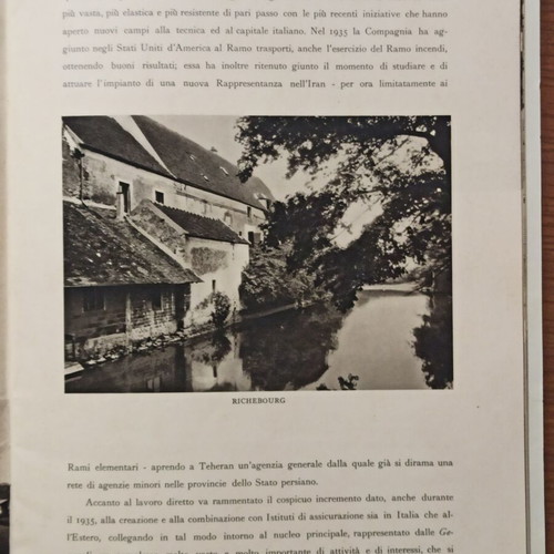 Assicurazioni Generali Trieste Venezia Insurance Catalog 1936 like new